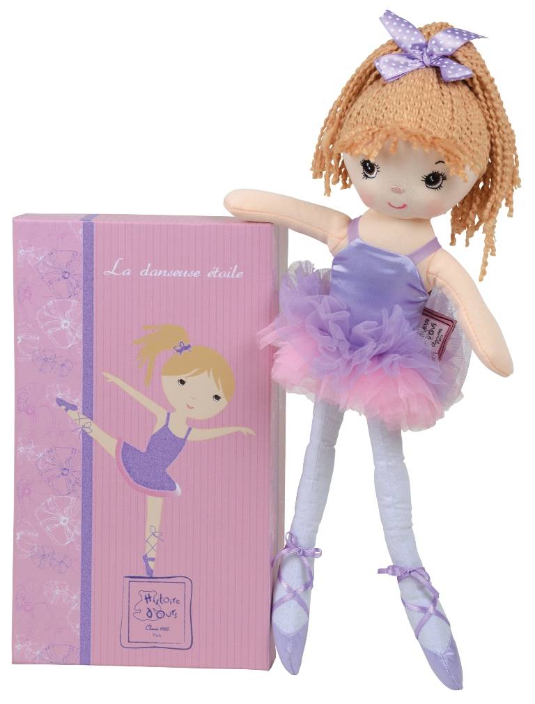 Histoire D Ours Poupee danseuse etoile violette 35 cm Livraison Gratuite 24 48h